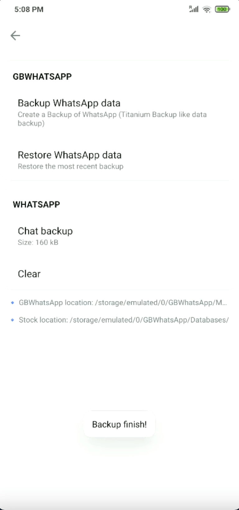 gbwhatsapp backup 